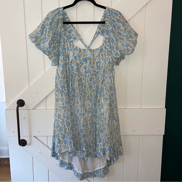 NWOT Free People Printed Marina Mini Dress - Picture 5 of 11